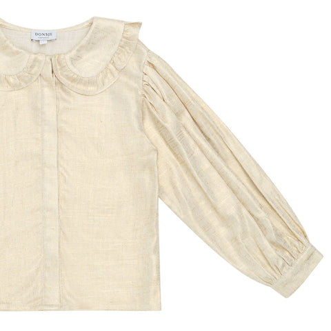 Donsje Girls Cream Suzei Blouse Donsje Girls Cream Suzei Blouse
