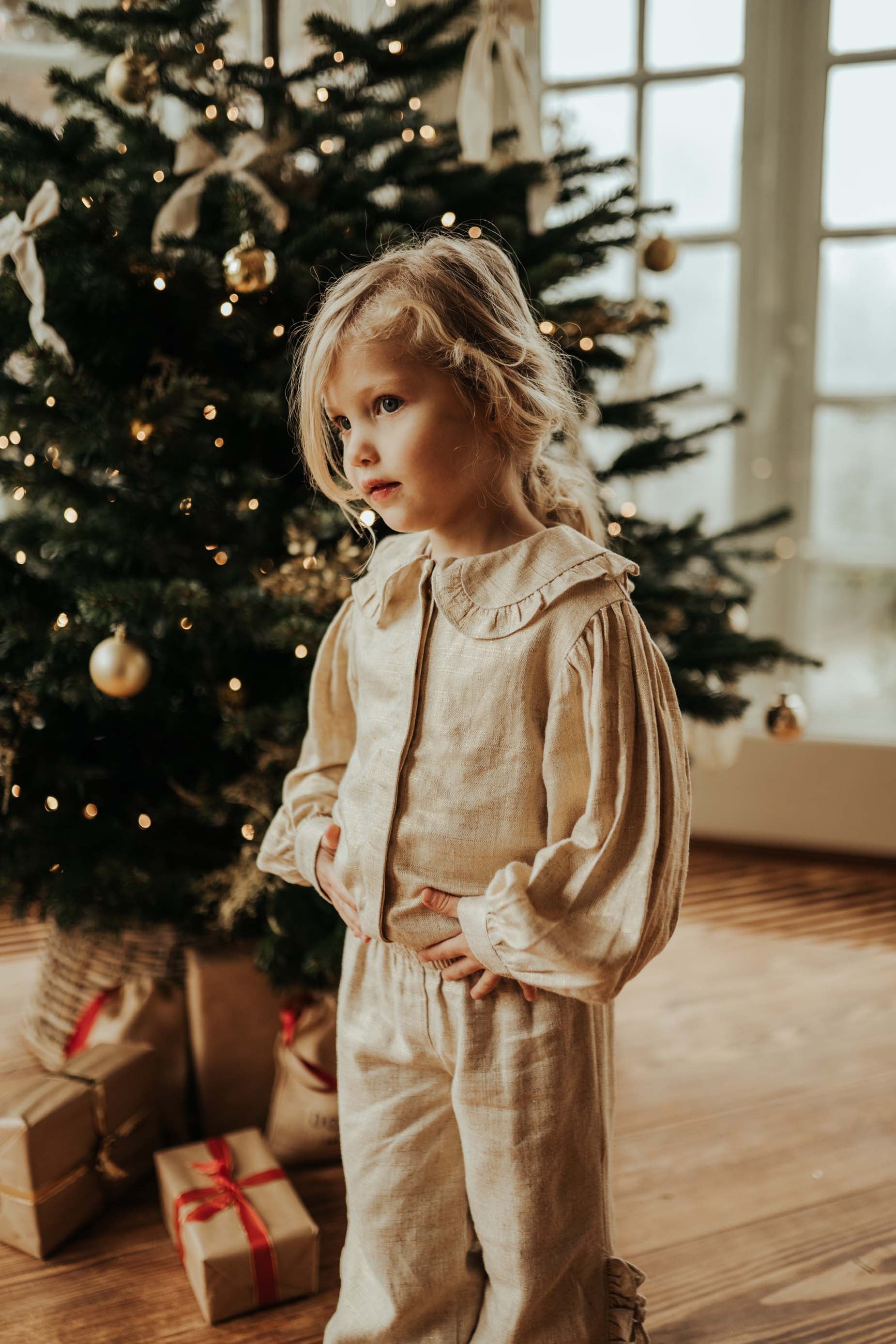 Donsje Girls Cream Suzei Blouse Donsje Girls Cream Suzei Blouse