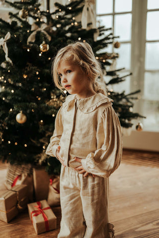 Donsje Girls Cream Suzei Blouse Donsje Girls Cream Suzei Blouse