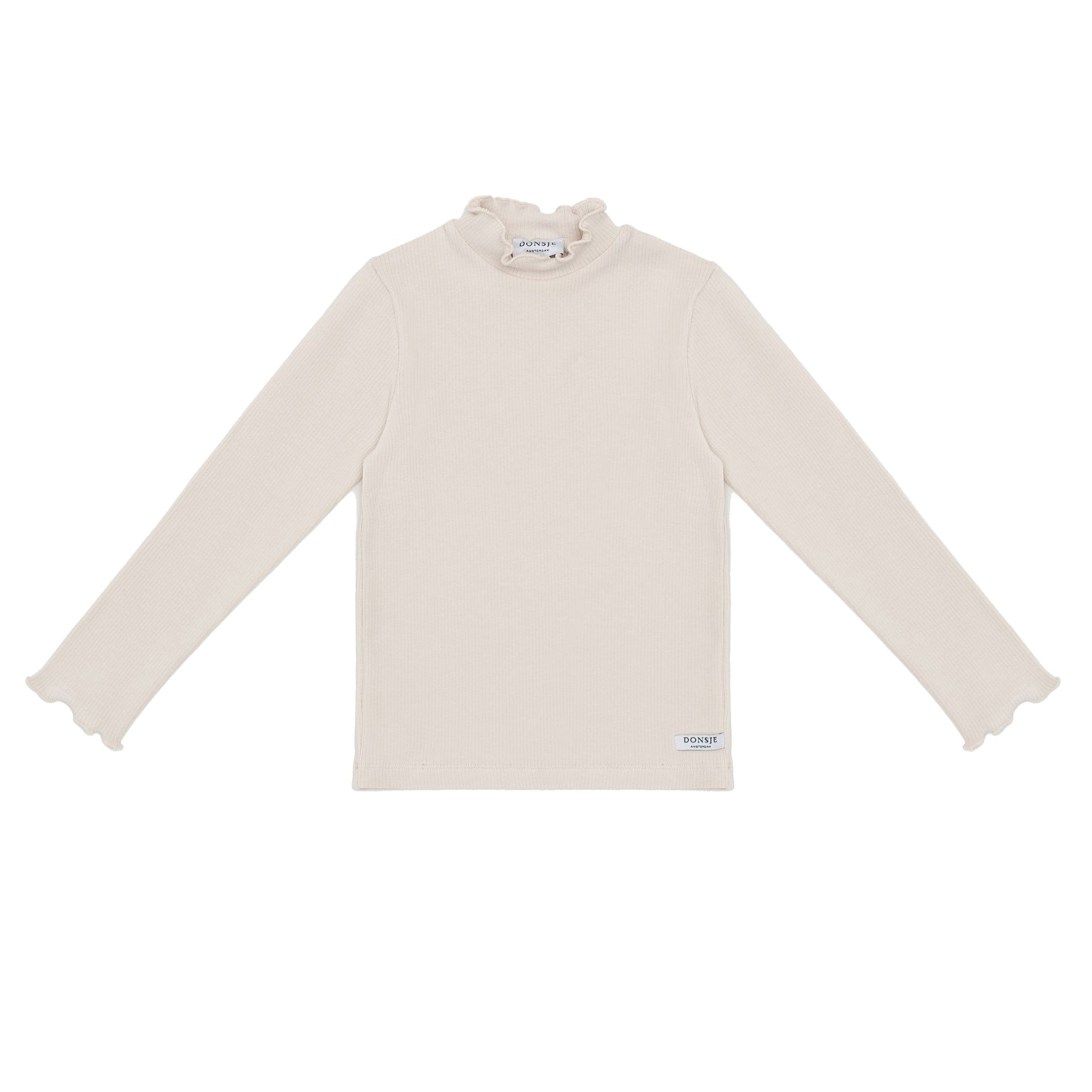 Donsje Girls Cream Wonsy Ribbed Top Donsje Girls Cream Wonsy Ribbed Top