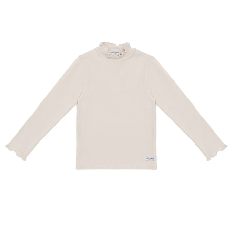 Donsje Girls Cream Wonsy Ribbed Top Donsje Girls Cream Wonsy Ribbed Top