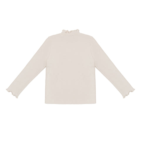 Donsje Girls Cream Wonsy Ribbed Top Donsje Girls Cream Wonsy Ribbed Top