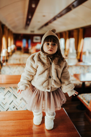 Donsje Girls Faux Fur Birie Jacket Donsje Girls Faux Fur Birie Jacket