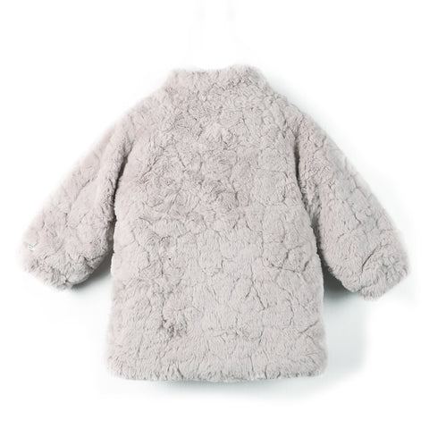 Donsje Girls Grey Faux Fur Mila Jacket Donsje Girls Grey Faux Fur Mila Jacket