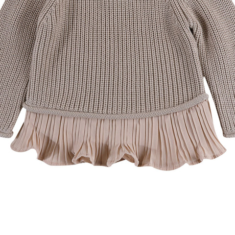 Donsje Girls Pink Knitted Irene Sweater Donsje Girls Pink Knitted Irene Sweater