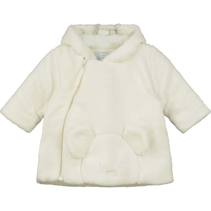 Emile Et Rose Baby Boys Axel Fleece Ivory Jacket with Teddy Emile Et Rose Baby Boys Axel Fleece Ivory Jacket with Teddy