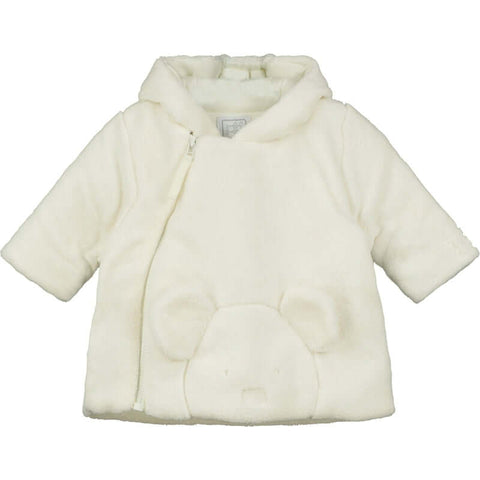 Emile Et Rose Baby Boys Axel Fleece Ivory Jacket with Teddy Emile Et Rose Baby Boys Axel Fleece Ivory Jacket with Teddy