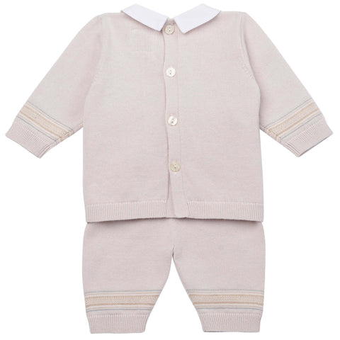 Emile Et Rose Baby Boys Beige Knitted Set Emile Et Rose Baby Boys Beige Knitted Set