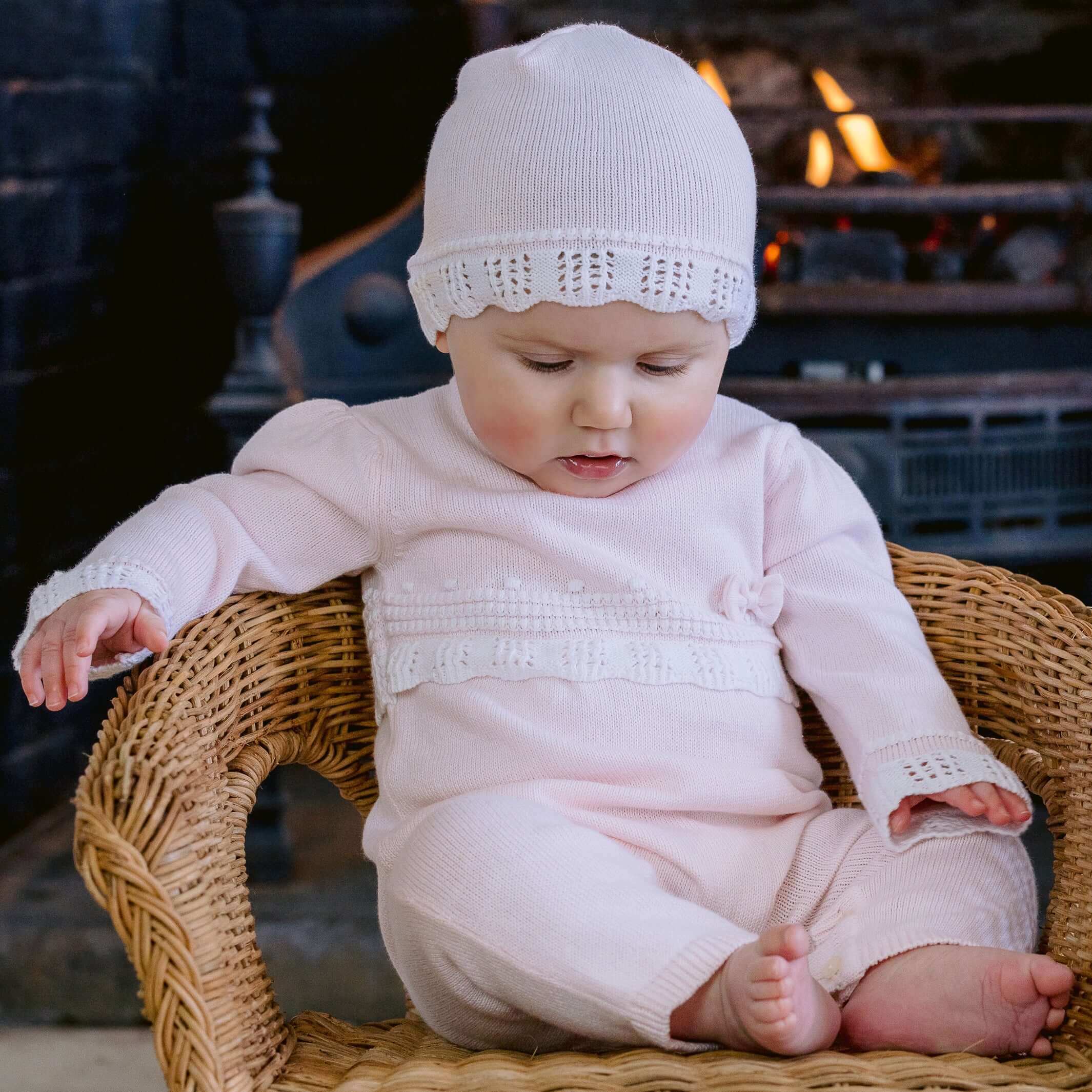 Emile Et Rose Baby Girls Elise Knitted Set with Hat Emile Et Rose Baby Girls Elise Knitted Set with Hat