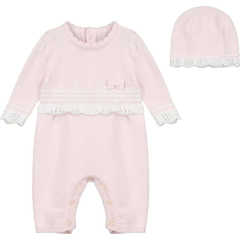 Emile Et Rose Baby Girls Elise Knitted Set with Hat Emile Et Rose Baby Girls Elise Knitted Set with Hat