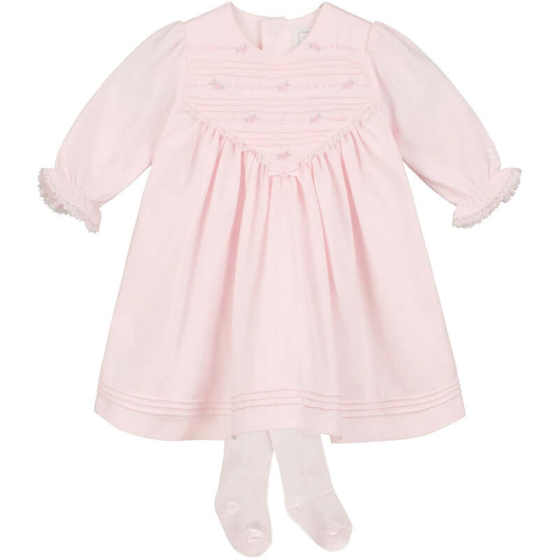 Emile Et Rose Baby Girls Pink Elsa Dress & Tights Emile Et Rose Baby Girls Pink Elsa Dress & Tights
