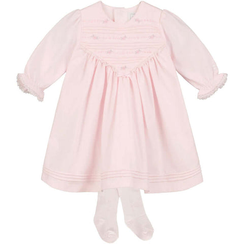 Emile Et Rose Baby Girls Pink Elsa Dress & Tights Emile Et Rose Baby Girls Pink Elsa Dress & Tights