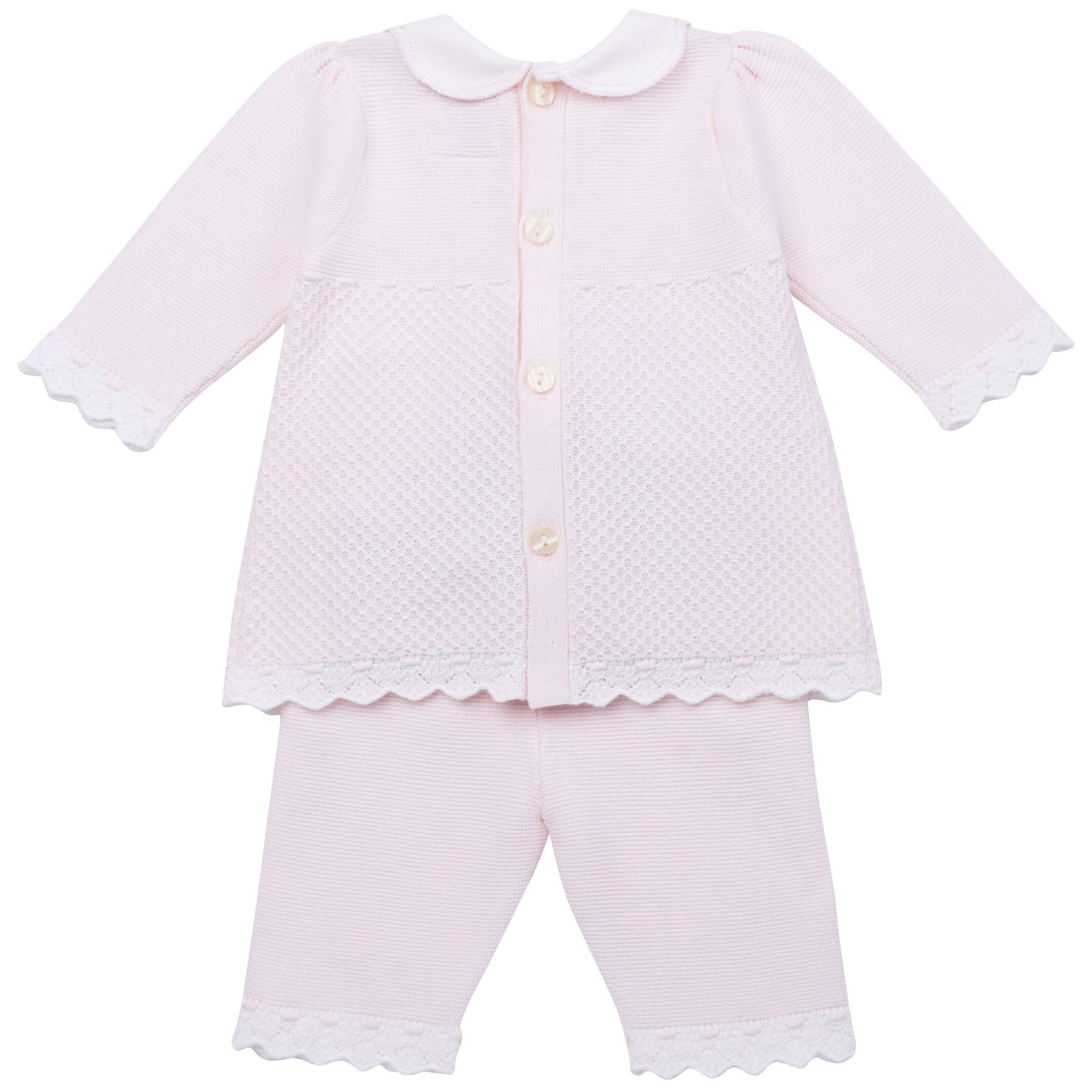 Emile Et Rose Baby Girls Pink Knitted Set Emile Et Rose Baby Girls Pink Knitted Set