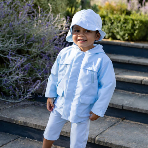 Emile Et Rose Boys Blue Benji Hooded Jacket Emile Et Rose Boys Blue Benji Hooded Jacket