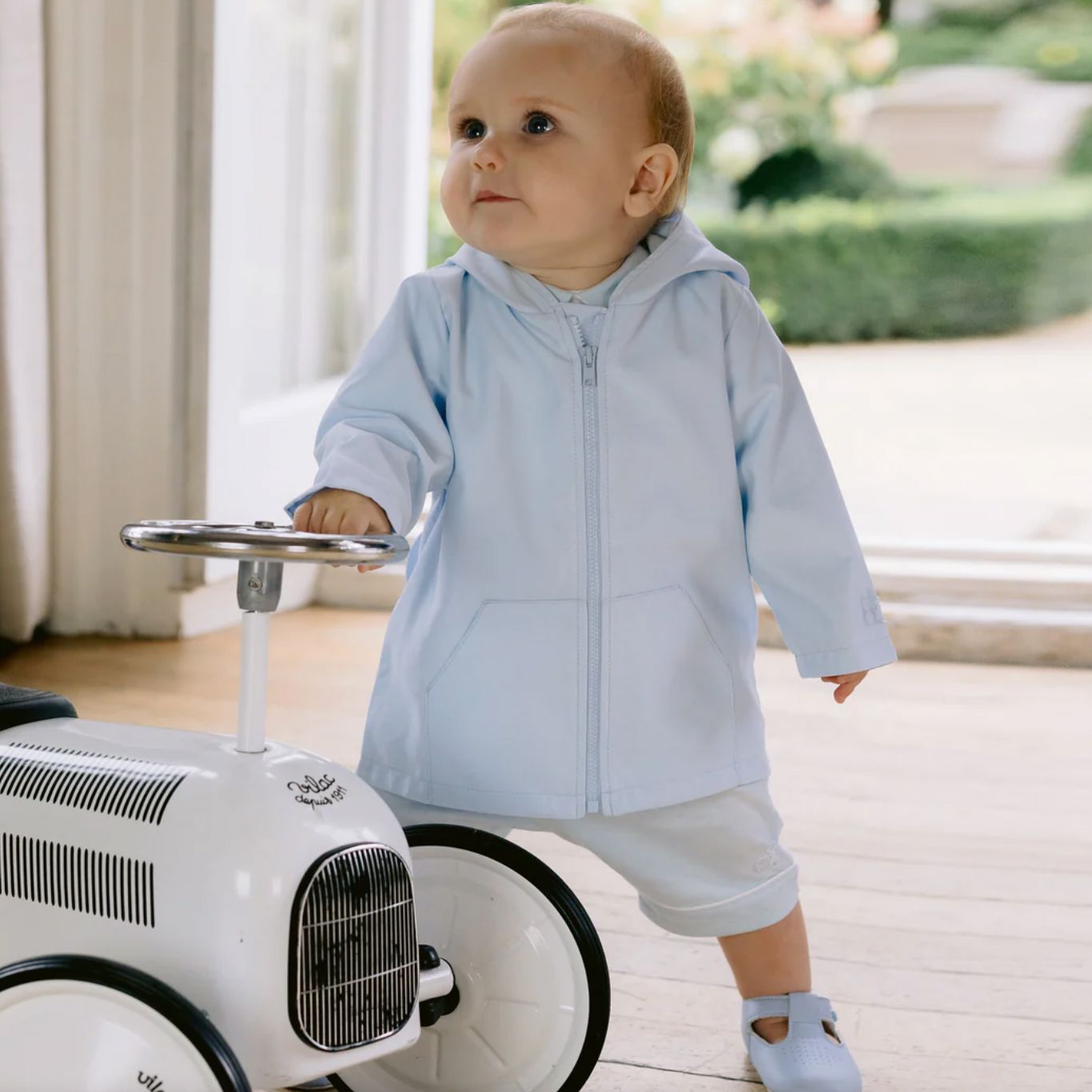 Emile Et Rose Boys Blue Frasier Hooded Jacket Emile Et Rose Boys Blue Frasier Hooded Jacket