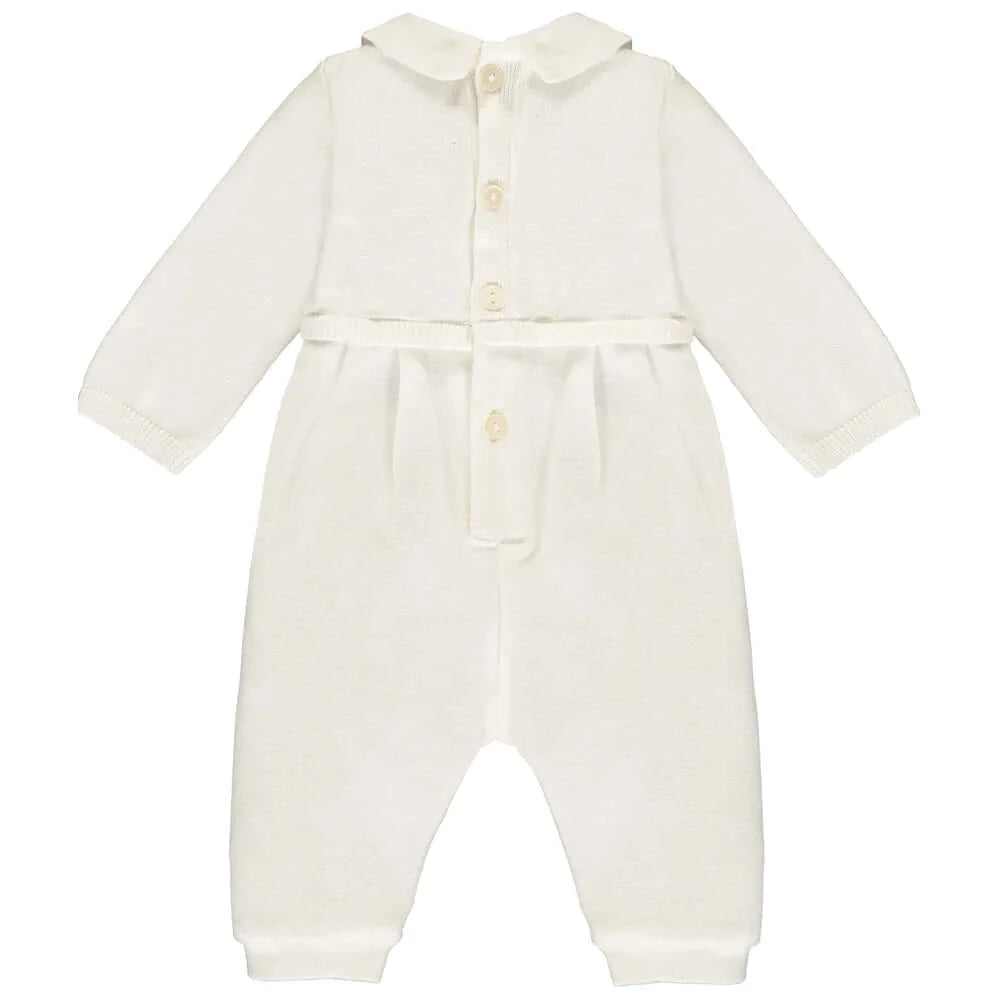 Emile Et Rose Boys Cream Langston Babygrow with Hat Emile Et Rose Boys Cream Langston Babygrow with Hat