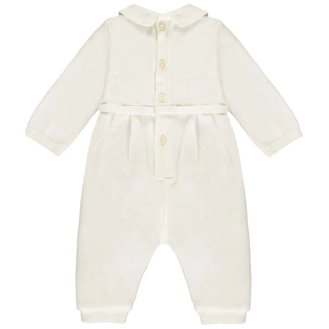 Emile Et Rose Boys Cream Langston Babygrow with Hat Emile Et Rose Boys Cream Langston Babygrow with Hat
