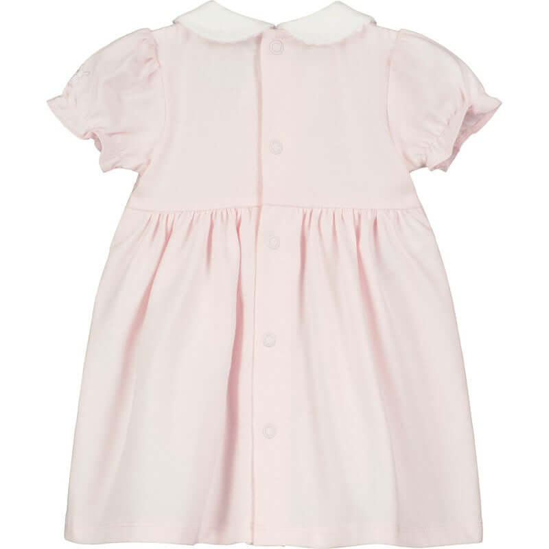 Emile Et Rose Girls Pink Knitted Floral Dress Emile Et Rose Girls Pink Knitted Floral Dress
