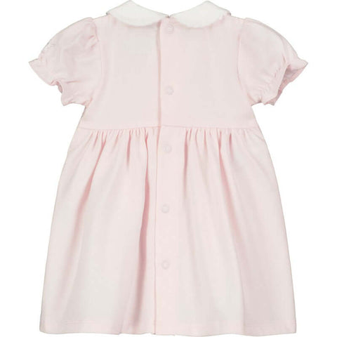 Emile Et Rose Girls Pink Knitted Floral Dress Emile Et Rose Girls Pink Knitted Floral Dress
