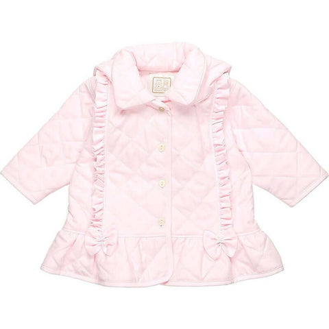 Emile Et Rose Girls Pink Quilted Peplum Jacket Emile Et Rose Girls Pink Quilted Peplum Jacket