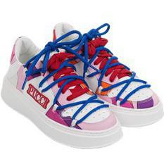 Emilio Pucci Girls Colour Block Double Lace Trainers Emilio Pucci Girls Colour Block Double Lace Trainers