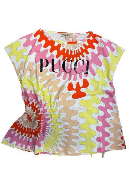 Emilio Pucci Girls Iconic Print T-Shirt Emilio Pucci Girls Iconic Print T-Shirt