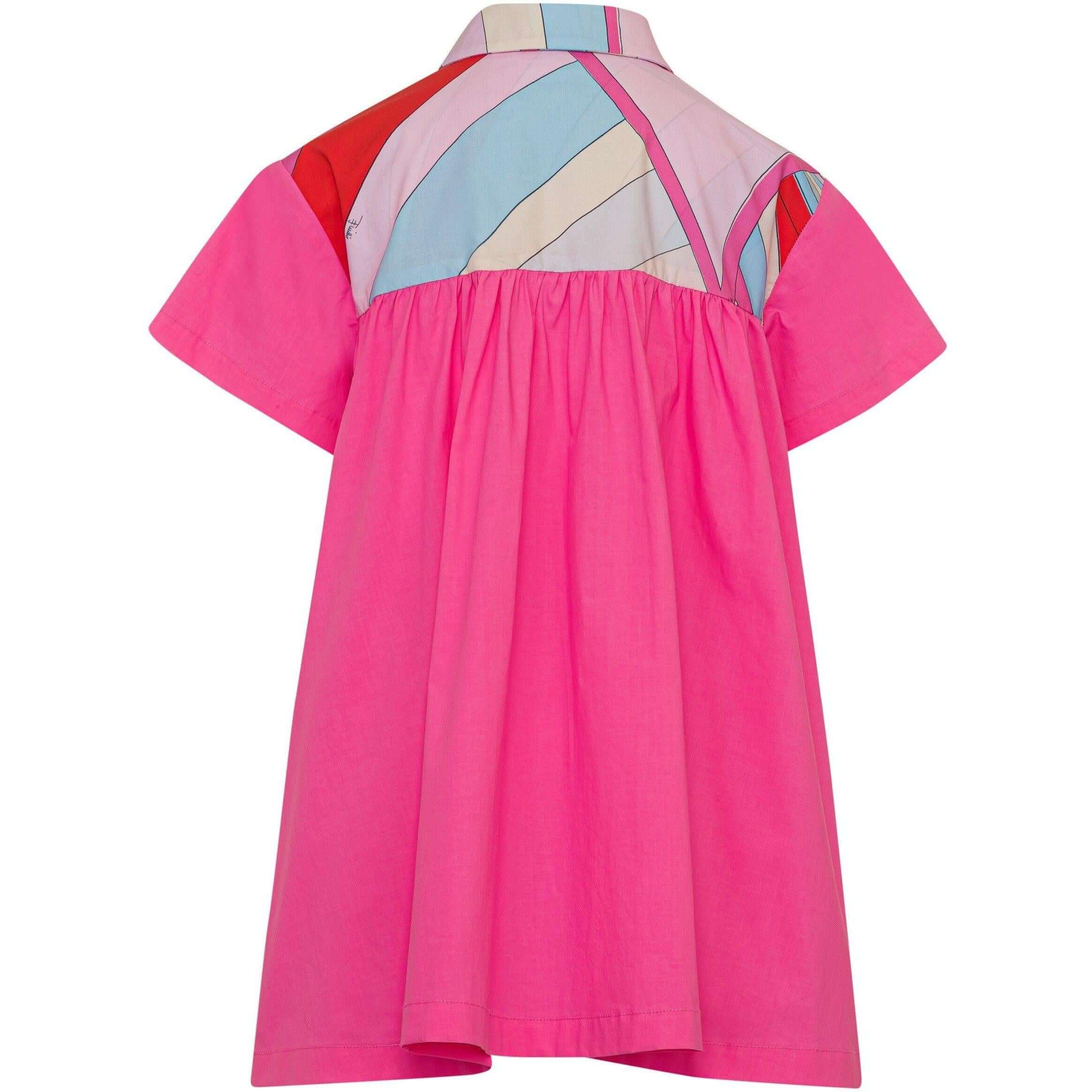 Emilio Pucci Girls Iride Print Woven Dress Emilio Pucci Girls Iride Print Woven Dress
