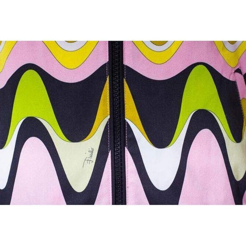 Emilio Pucci Girls Pink Wave Print Jacket Emilio Pucci Girls Pink Wave Print Jacket