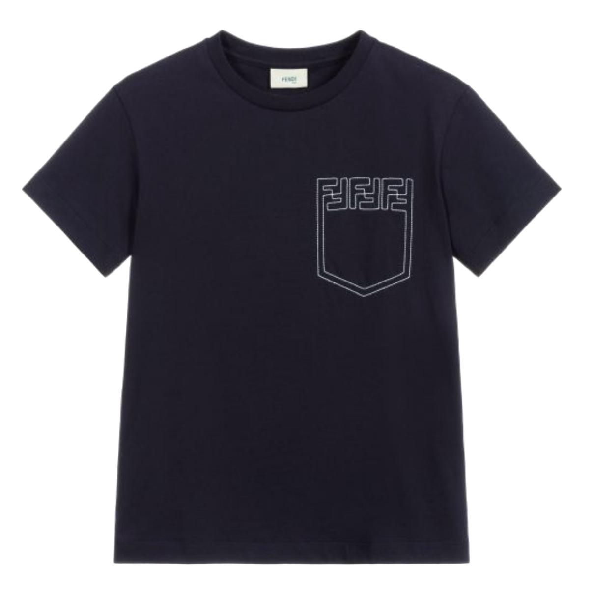 Fendi Boys Navy Logo T-shirt Fendi Boys Navy Logo T-shirt