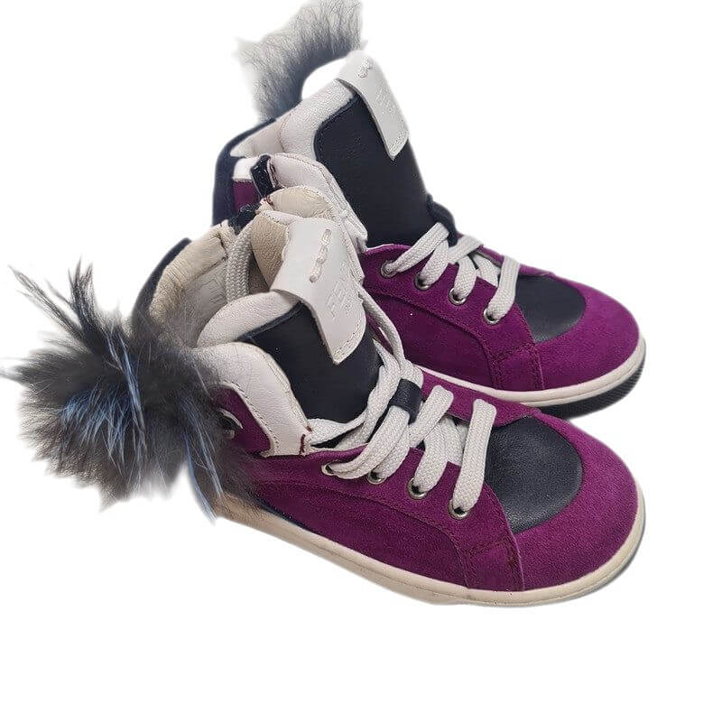 Fendi Girls Purple Hi-Top Boots Fendi Girls Purple Hi-Top Boots