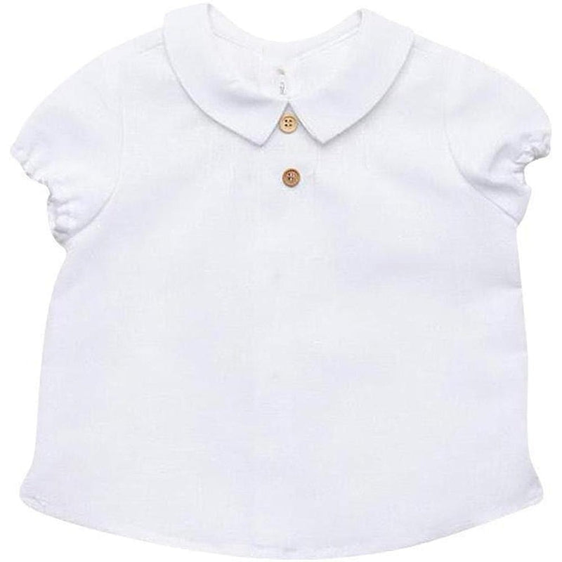 Fina Ejerique Baby Boys White Linen Shirt Fina Ejerique Baby Boys White Linen Shirt