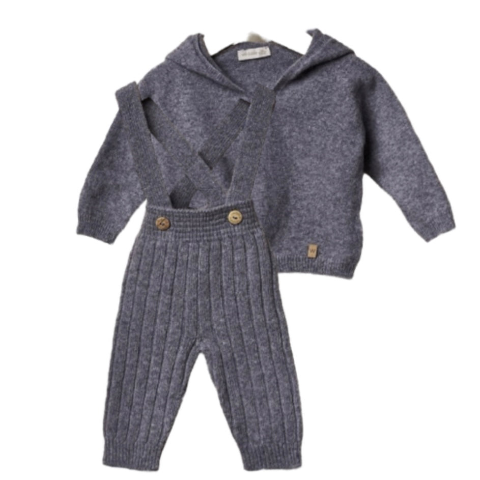 Wedoble Boys Grey Knit Tracksuit Wedoble Boys Grey Knit Tracksuit