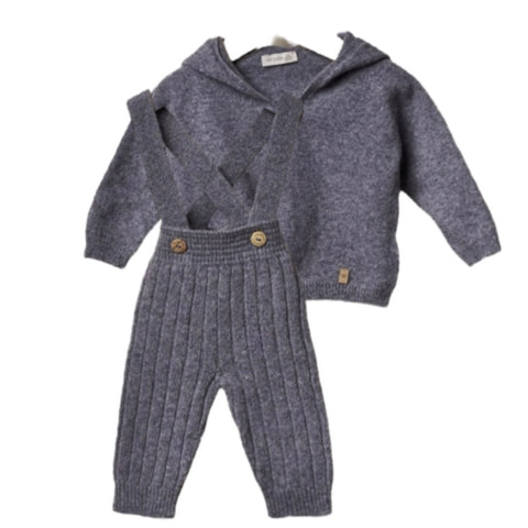 Wedoble Boys Grey Knit Tracksuit Wedoble Boys Grey Knit Tracksuit