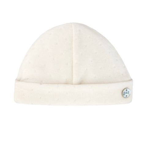 Paz Rodriguez Baby Girls Cream Velour Babygrow with Hat & Bib Paz Rodriguez Baby Girls Cream Velour Babygrow with Hat & Bib