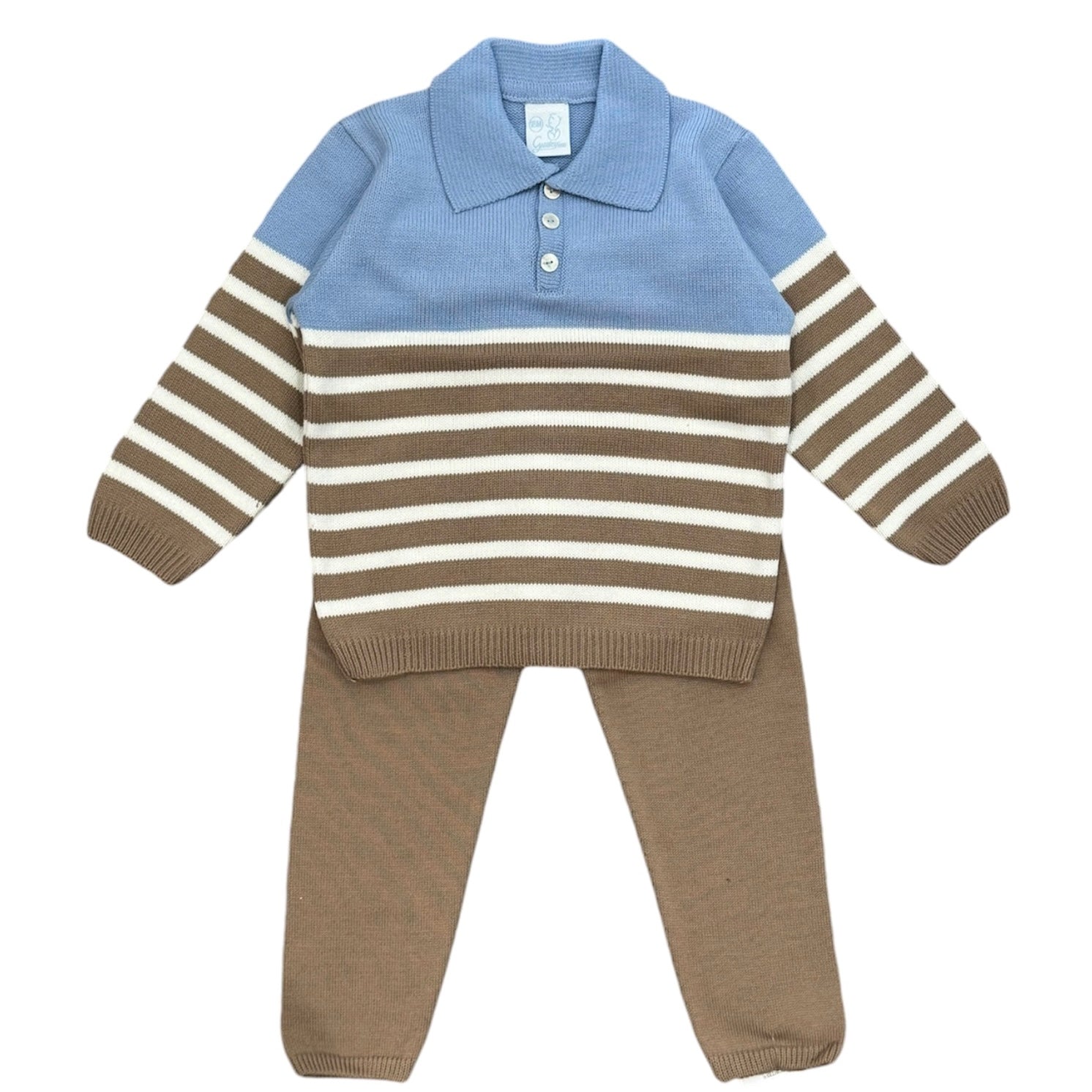 Granlei Boys Brown Knit Set Granlei Boys Brown Knit Set