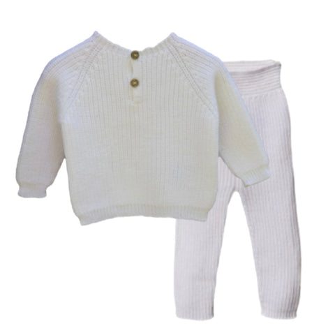 Wedoble Boys Cream Knit Set Wedoble Boys Cream Knit Set