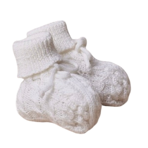 Wedoble Cream Knit Booties Wedoble Cream Knit Booties