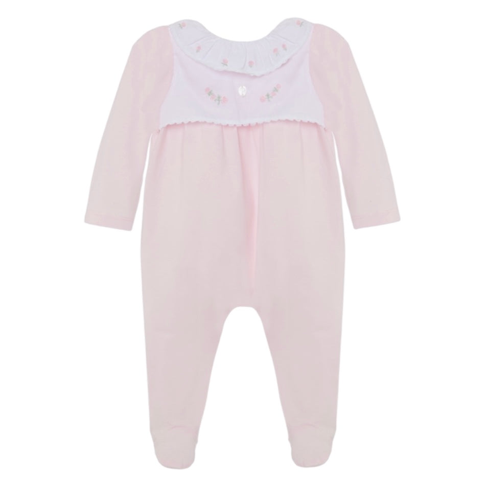 Patachou Baby Girls Pink Frill Babygrow Patachou Baby Girls Pink Frill Babygrow
