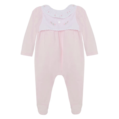 Patachou Baby Girls Pink Frill Babygrow Patachou Baby Girls Pink Frill Babygrow