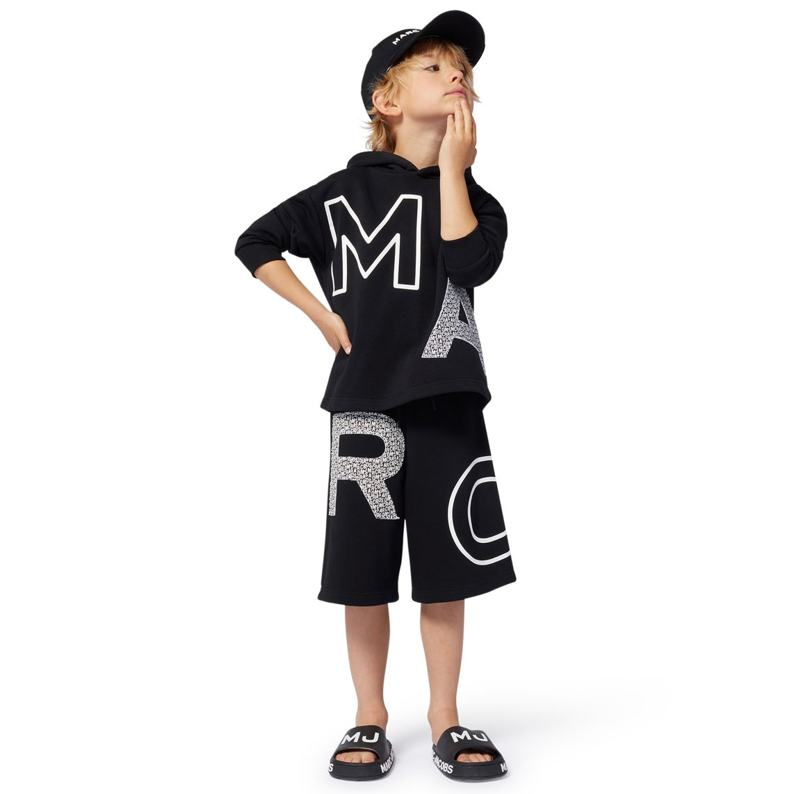 Marc Jacobs Boys Black Bermuda Shorts Marc Jacobs Boys Black Bermuda Shorts