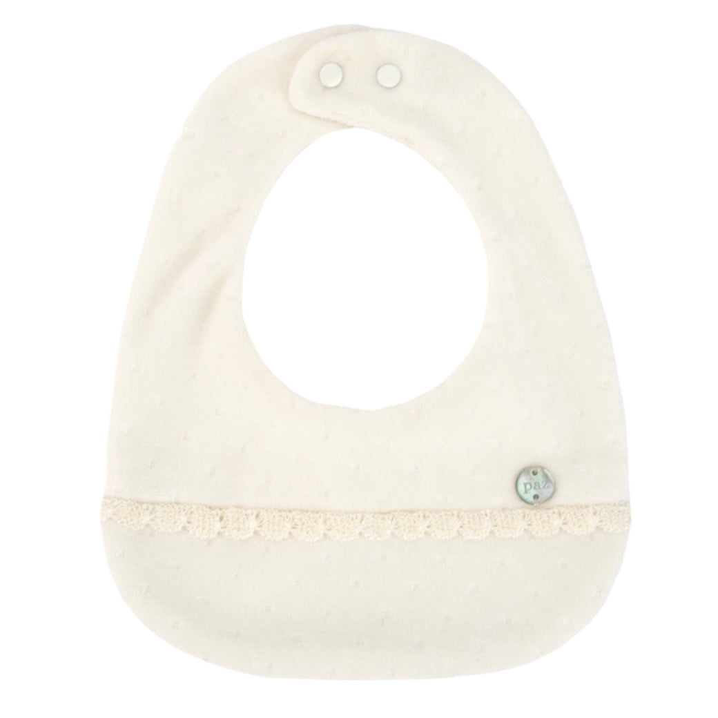 Paz Rodriguez Baby Girls Cream Velour Babygrow with Hat & Bib Paz Rodriguez Baby Girls Cream Velour Babygrow with Hat & Bib