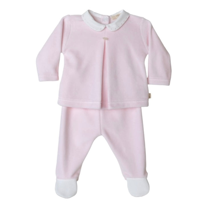 Baby Gi Baby Girls Pink Velour Set Baby Gi Baby Girls Pink Velour Set