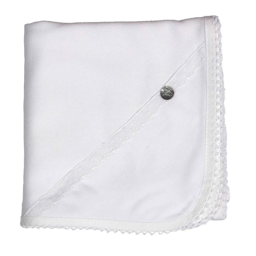 Baby Gi Baby Girls White Lace Blanket Baby Gi Baby Girls White Lace Blanket