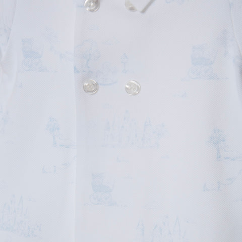 Patachou Baby Boys White Romper Patachou Baby Boys White Romper