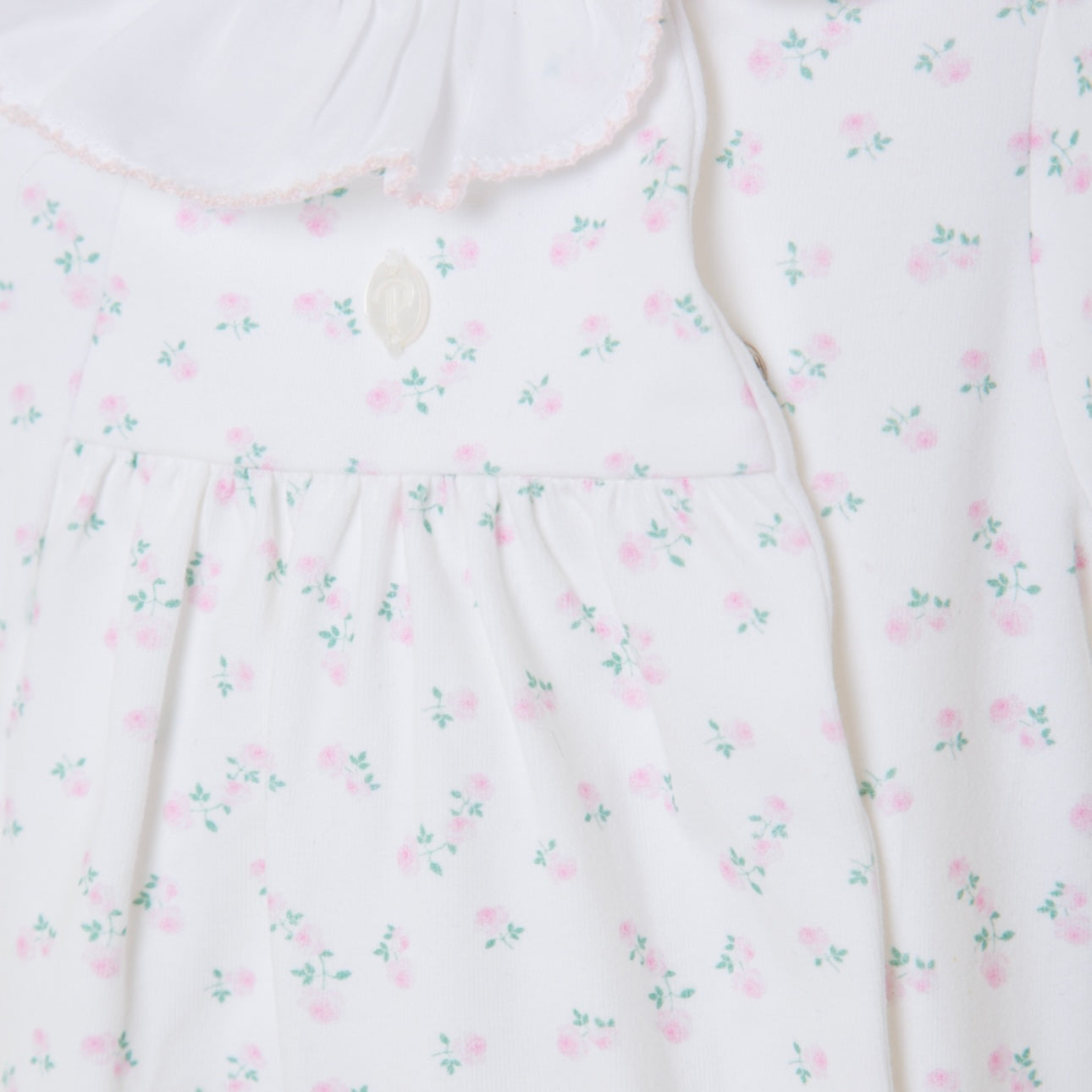 Patachou Baby Girls White Ditsy Babygrow Patachou Baby Girls White Ditsy Babygrow