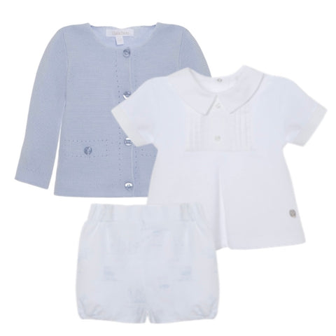 Patachou Baby Boys Blue 3 Piece Set Patachou Baby Boys Blue 3 Piece Set