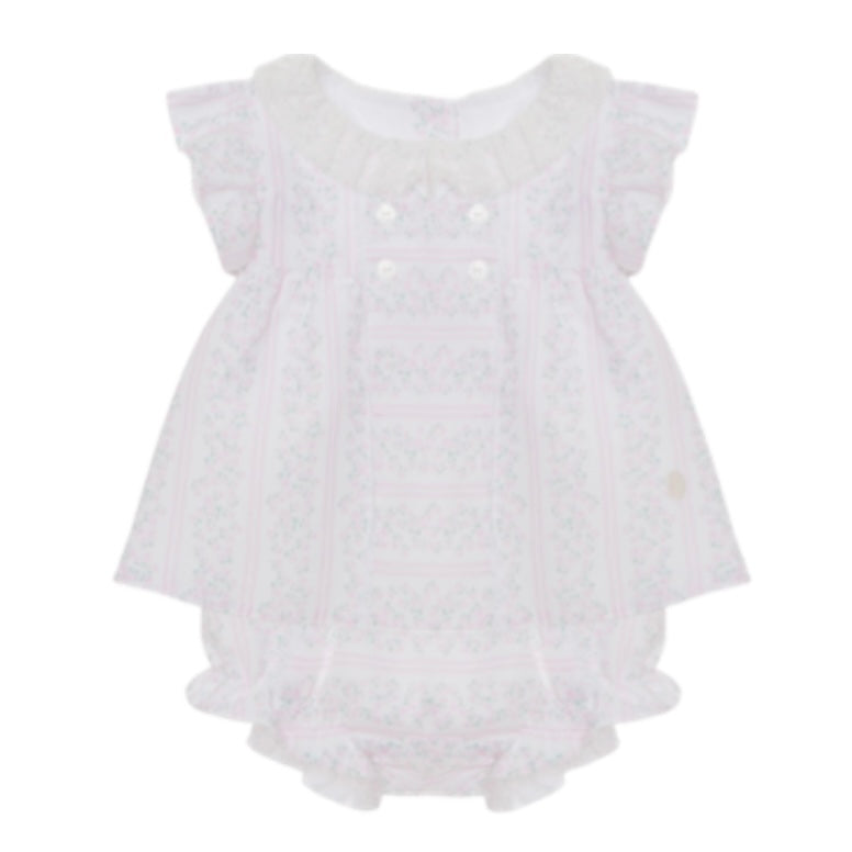 Patachou Baby Girls White Ditsy Short Set Patachou Baby Girls White Ditsy Short Set