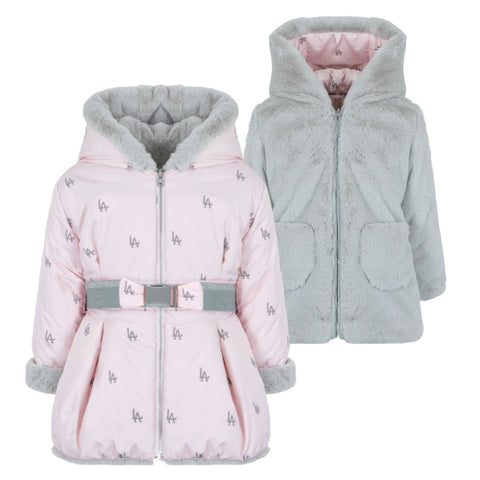 Lapin House Girls Pink Reversible Jacket Lapin House Girls Pink Reversible Jacket