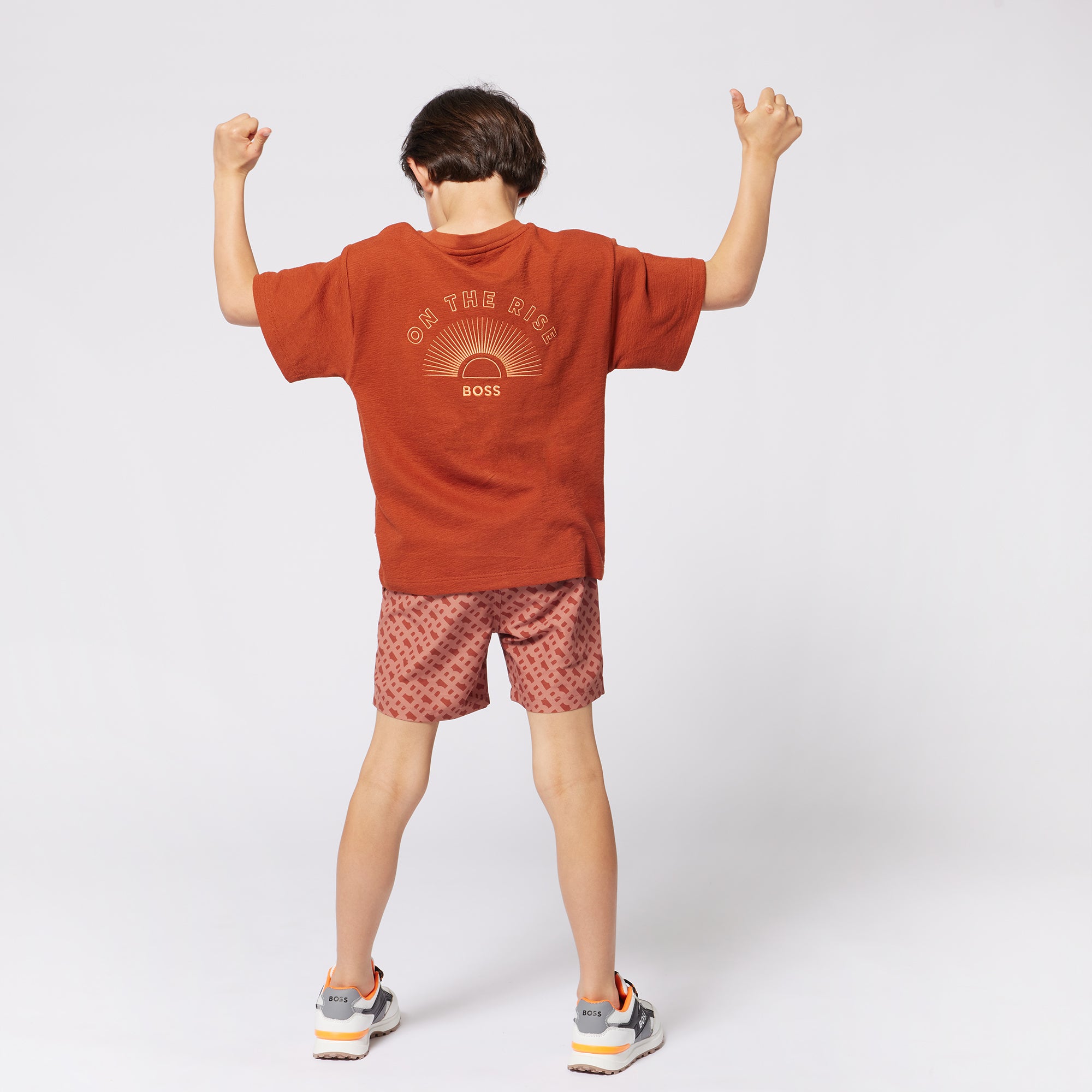 Boss Boys Orange Swim Shorts Boss Boys Orange Swim Shorts