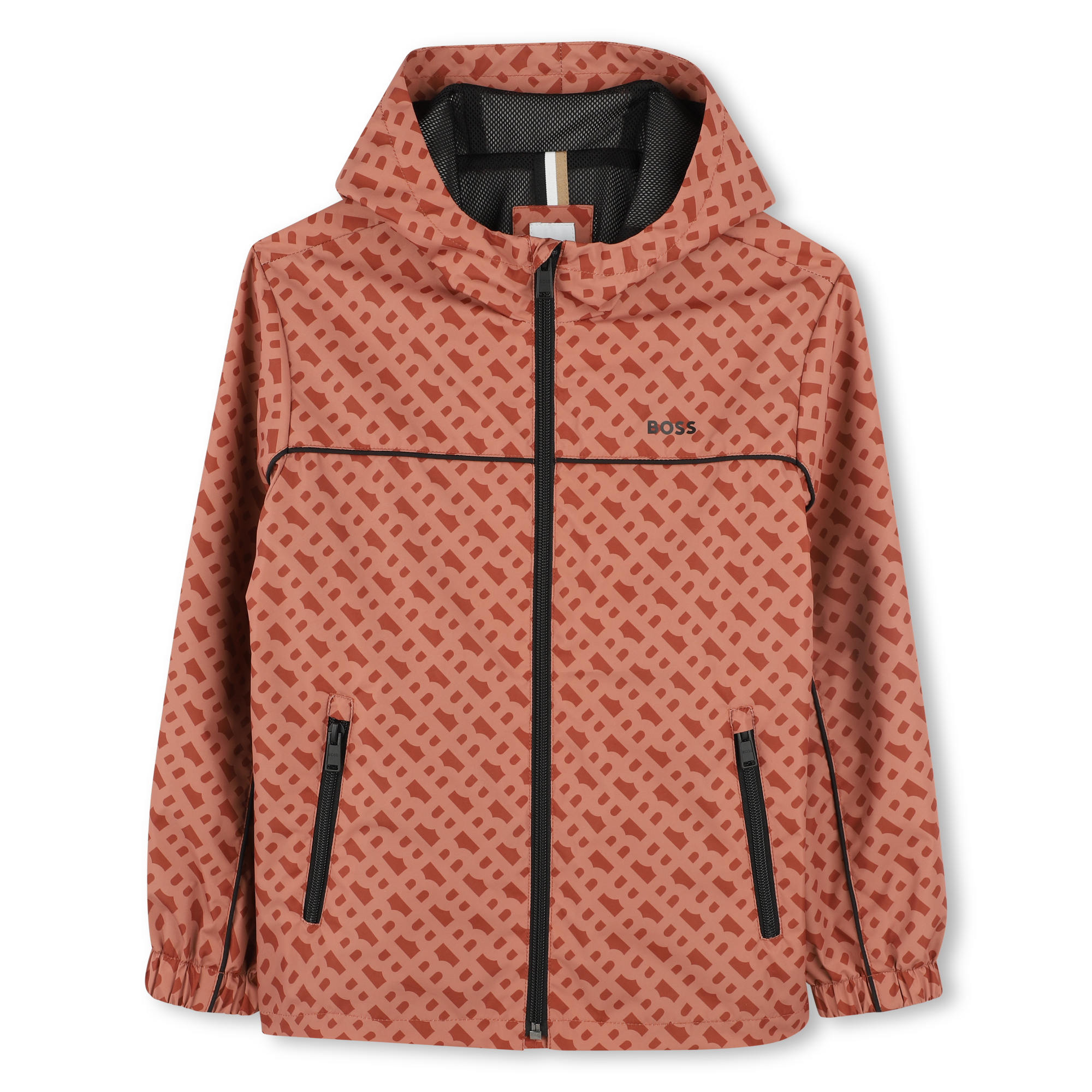 Boss Boys Orange Hooded Windbreaker Boss Boys Orange Hooded Windbreaker